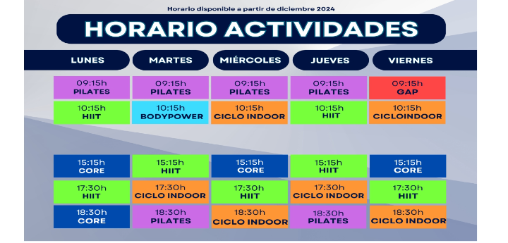 CALENDARIO ACTIVIDADES 