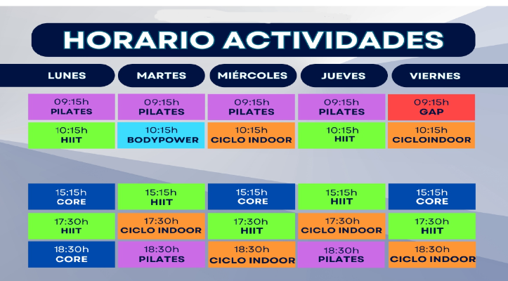 CALENDARIO DE ACTIVIDADES